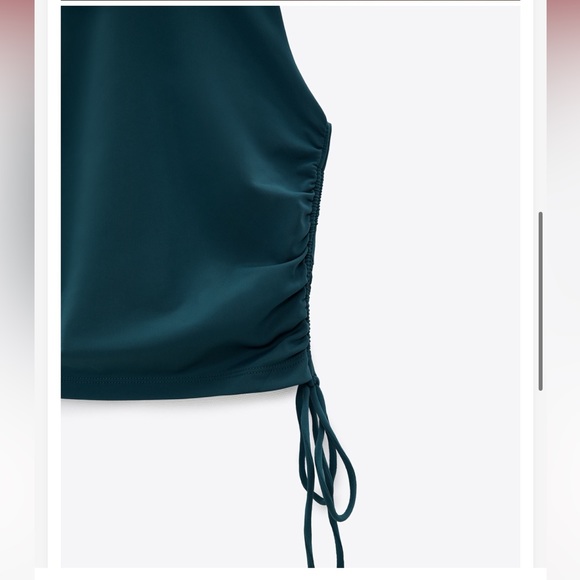 Zara Ruched Stretchy Top - Picture 3 of 9